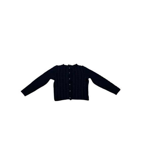 Vintage Astrifa Strick Modelle Austrian Folklore Cardigan Black Sweater Trachten - Picture 2 of 11